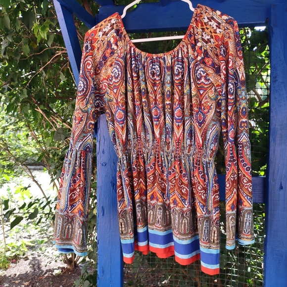 Colleen Lopez Multi-color Round Neck Blouse Size L - Picture 6 of 16